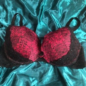 Wine Red Sugar Skull Torrid Bra